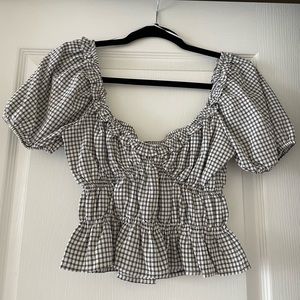 Checkered blouse from Bohme. Size Small.